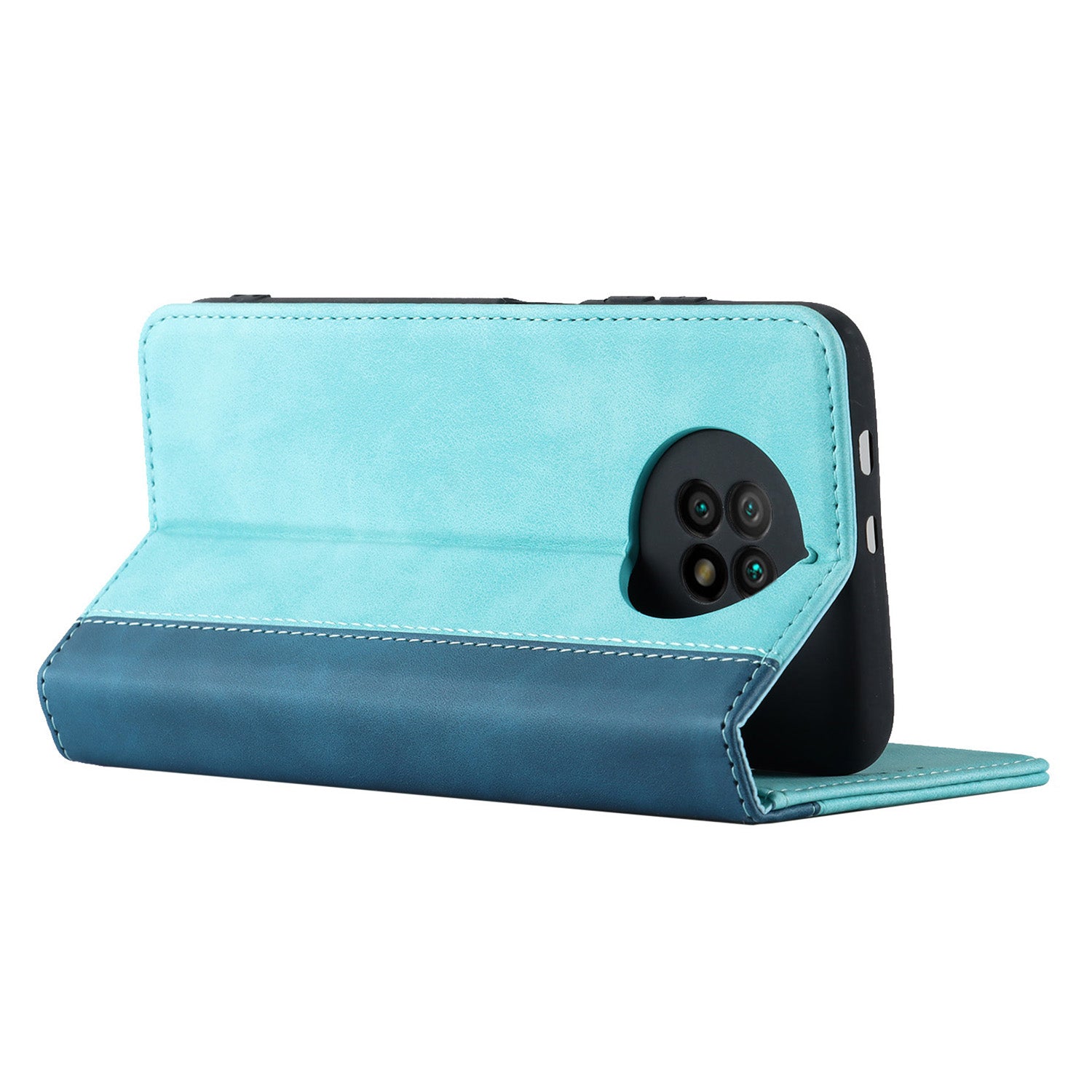 For Xiaomi Redmi Note 9 5G Note 9T 5G PU Leather Wallet Phone Case Bi-color Splicing Calf Texture Stand Flip Phone Cover For Xiaomi Redmi Note 9 5G Note 9T 5G PU Leather Wallet Phone Case Bi-color Splicing Calf Texture Stand Flip Phone Cover